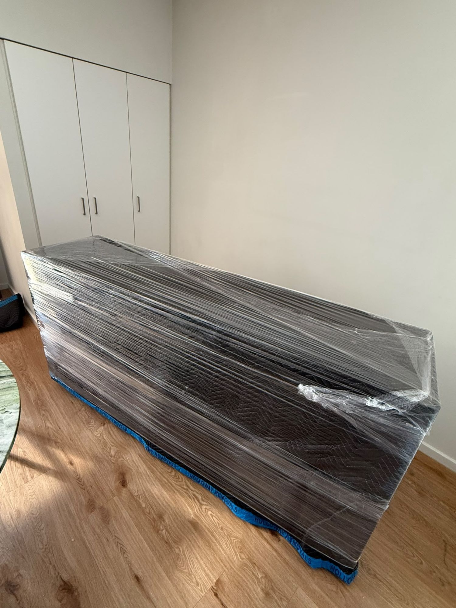 Sofa wrapped and protected for a Sydney house move