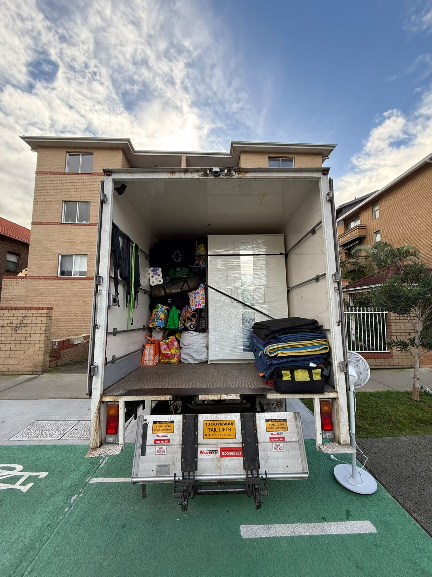 Inside a Mooove Removals moving truck in Sydney